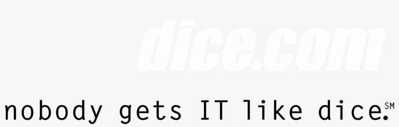 Dice Com Logo Black And White - Impresa Di Pulizie, transparent png download