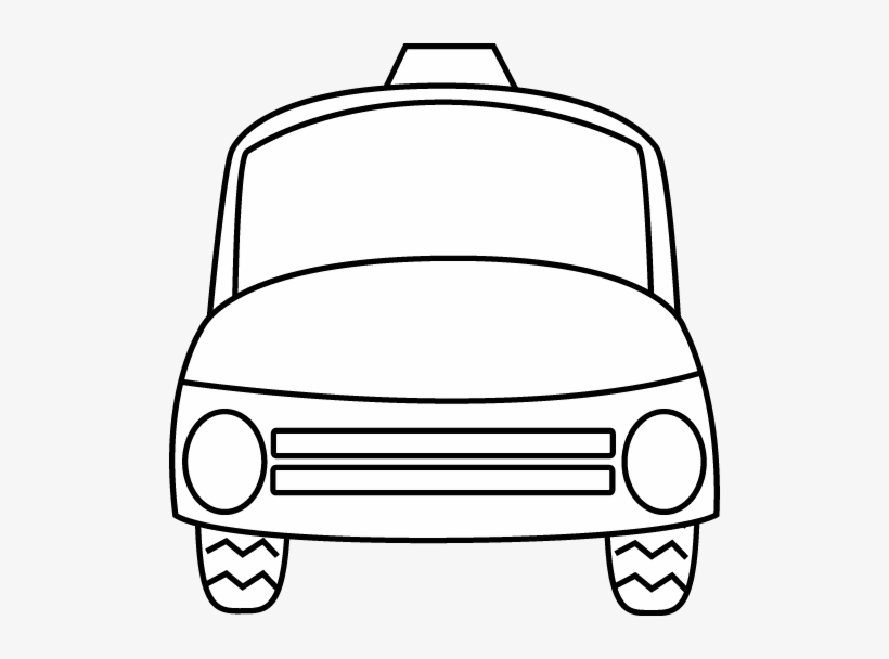 Black And White Police Car - Clip Art, transparent png download
