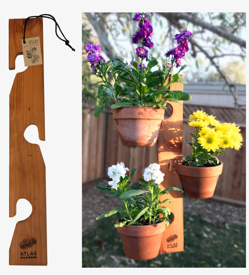 Potted Plants And Flowers Png Beautiful Transpa - Wooden Pot Plant Hanger, transparent png download