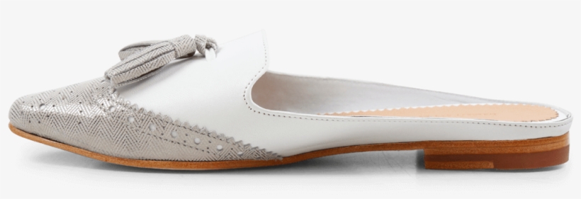 Mules Joolie 6 Java Metalic Silver Kid White Ls Natural - Muiltjes Melvin & Hamilton Joolie 6 Java Metalic, transparent png download