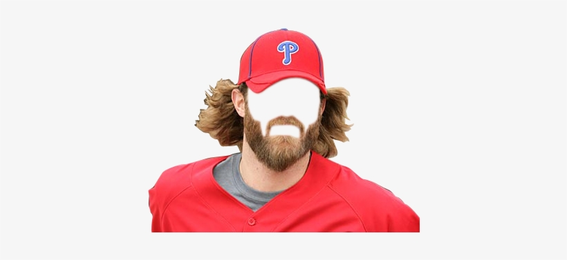 Make A Beard Transparent Santa Beard Tumblr - Red Bearded Baseball Player, transparent png download
