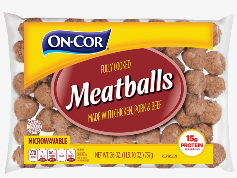 Meatballs - On-cor Meatballs 26 Oz. Bag, transparent png download