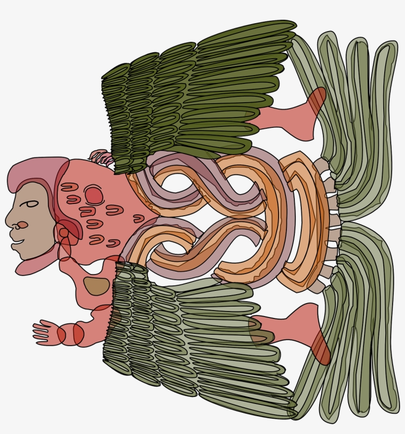 Mayan Symbol Aztec Ancient Mexico - Aztec Symbol Pendant Necklace, transparent png download