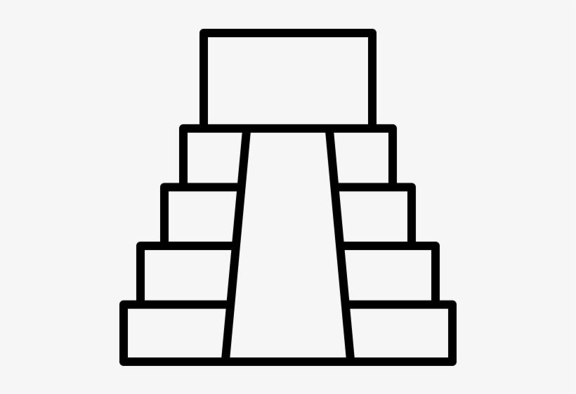 Aztec Pyramid Rubber Stamp - Icon, transparent png download