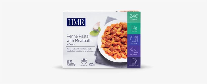 Picture Of Penne Pasta With Meatballs - Hmr Diet, transparent png download