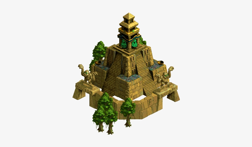 Aztec Temple By ~nickrlee On Deviantart - Aztec Temple, transparent png download