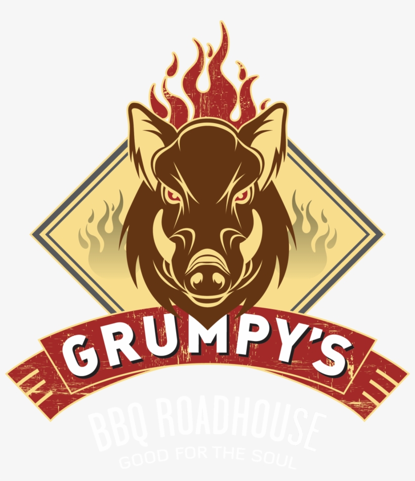 Image Black And White Download Barbecue Clipart Roadhouse - Grumpys Roadhouse Bbq, transparent png download