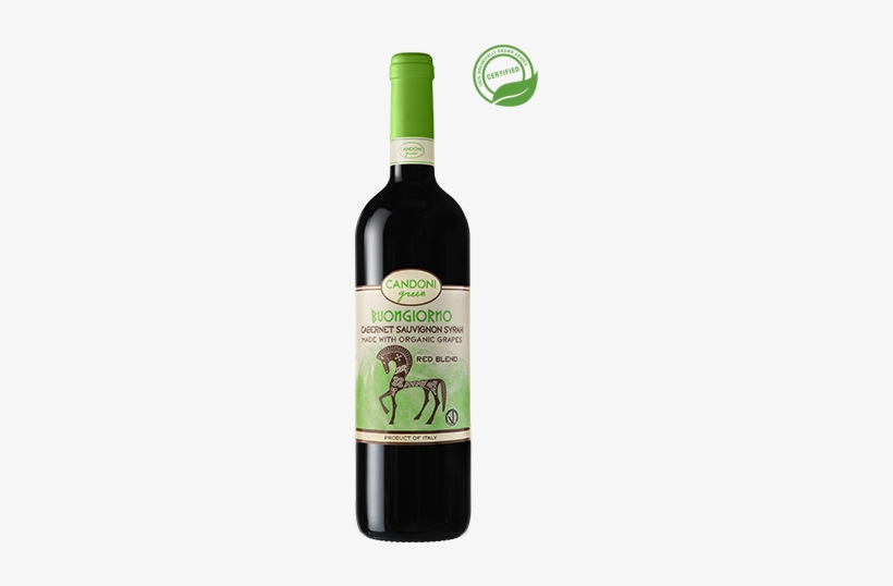 Organic Buongiorno - Candoni Buongiorno 2015 Red Wine From Italy - 750ml, transparent png download