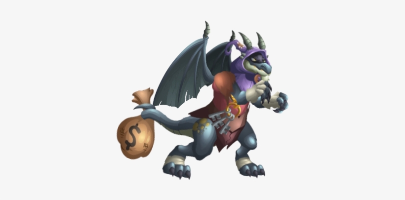 Thief Dragon 3b - Cartoon, transparent png download