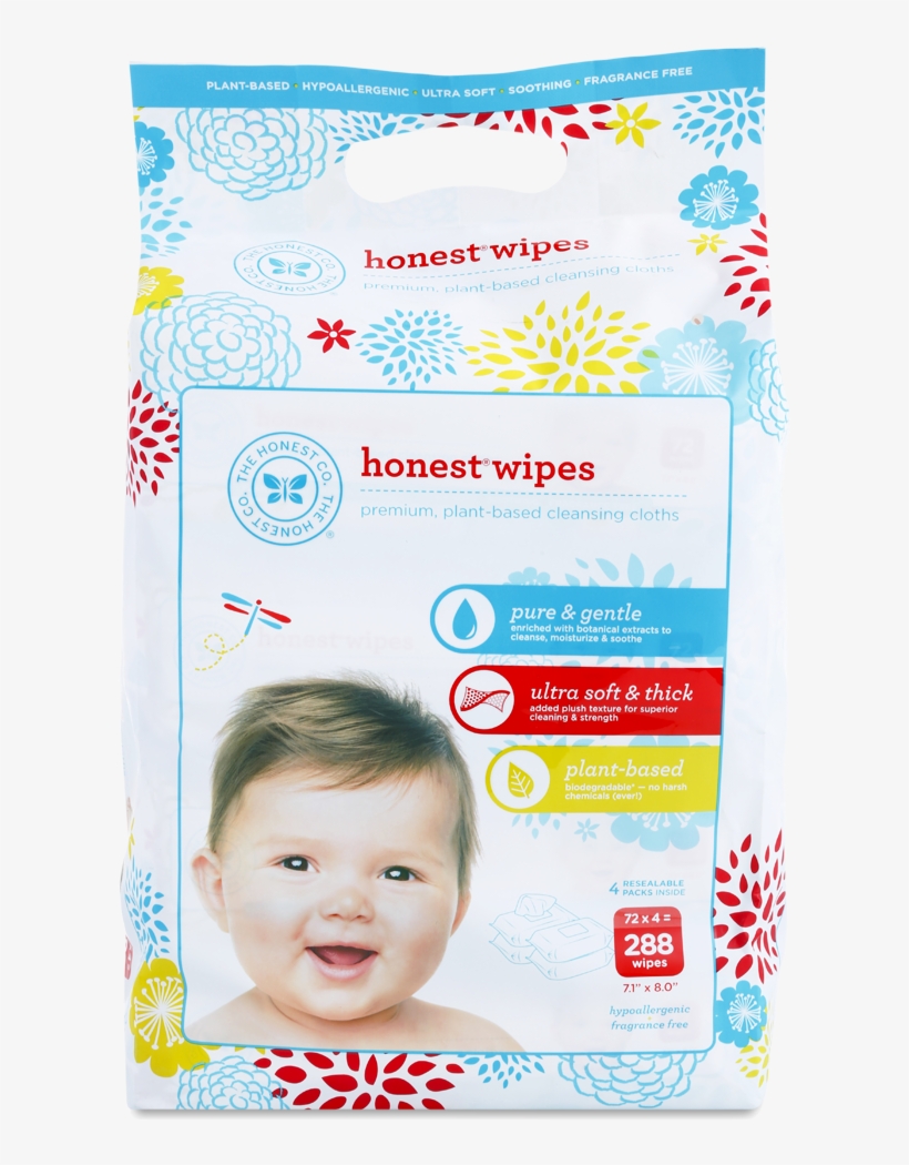 Baby Wipes, 288 Count - Honest Company - Honest Wipes - 288 Wipes, transparent png download