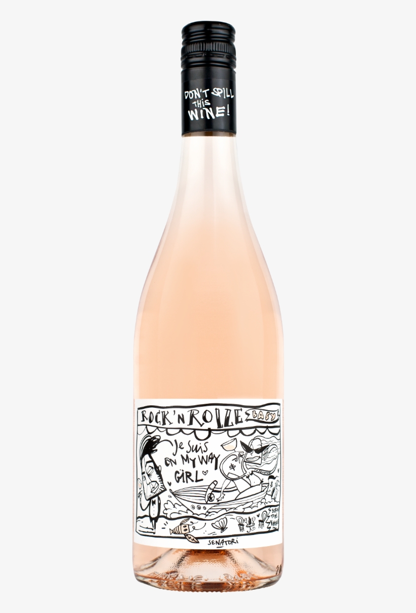 Rock N Rolle Baby - Glass Bottle, transparent png download