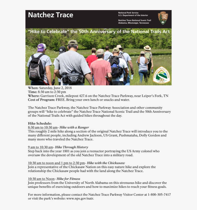 Trails 50 Public Hike 2018 Final 1 Png - Flyer, transparent png download