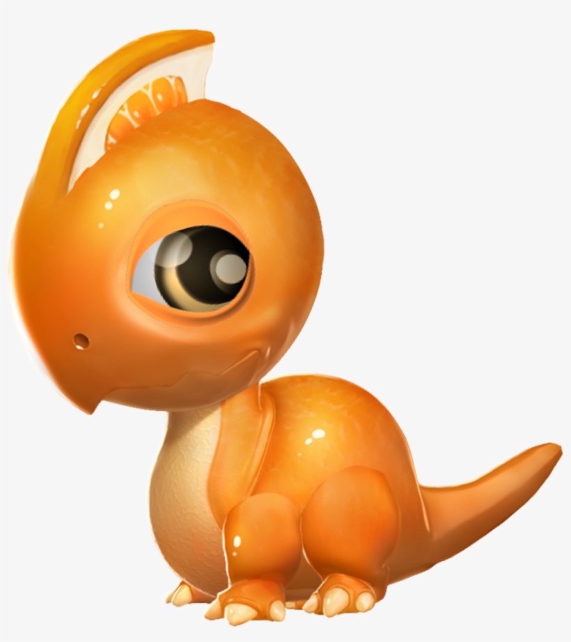 Orange Dragon Baby - Dragon, transparent png download