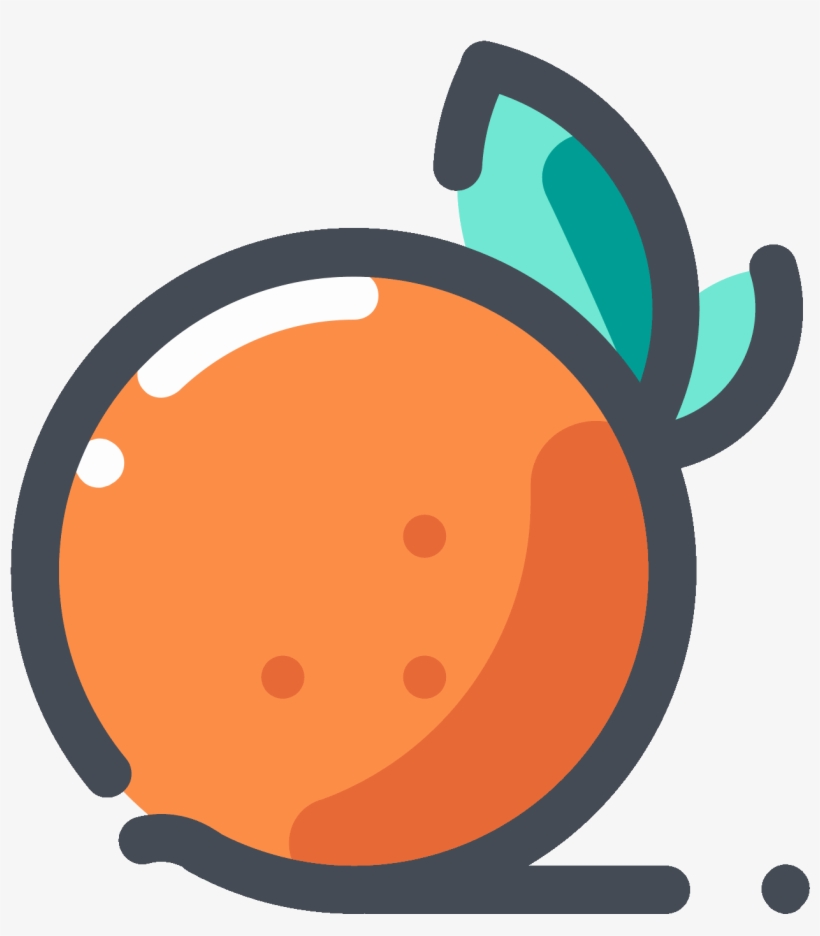 Orange Fruit Icon Png - Orange Icon Png, transparent png download