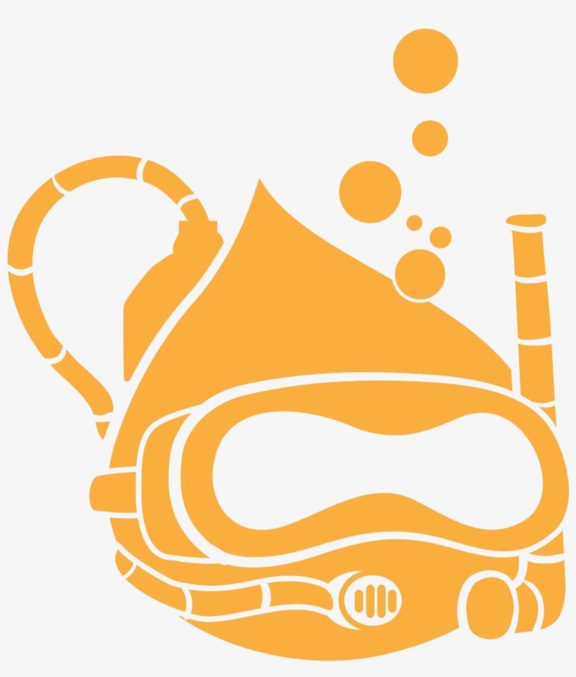 Drupal Diver Monochrome - Scuba Diver Mask Underwater Frogman Fishing Aqua Tote, transparent png download