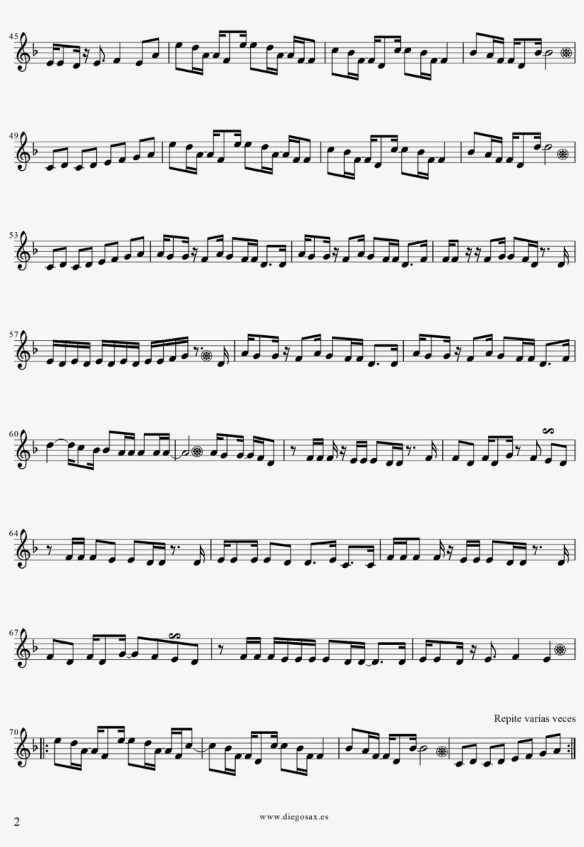 Careles Whisper Partitura F%c3%a1cil-2 1,131 - Song Without Words Trumpet, transparent png download