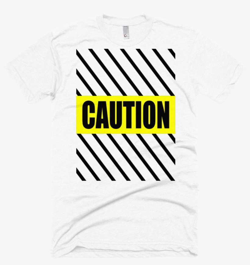 "caution" Tape T Shirt - T-shirt, transparent png download