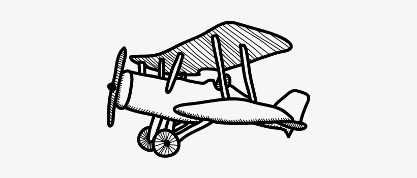 Small Vintage Airplane Vector - Airplane, transparent png download