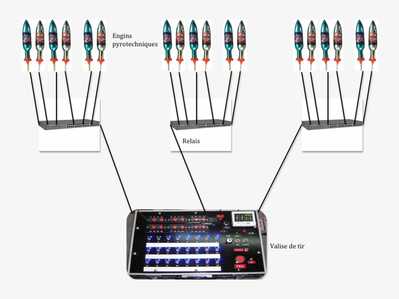 Schéma Pas De Tir Avec Relais - Electronic Component, transparent png download