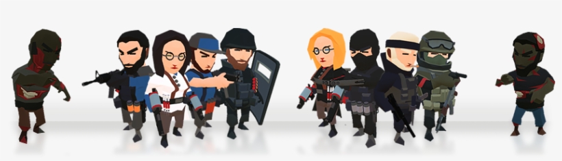 Chara Group 01 - Guards And Thieves Characters, transparent png download