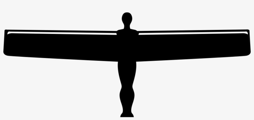 Angel Of The North Gateshead Comments - Angel Of The North Silhouette, transparent png download