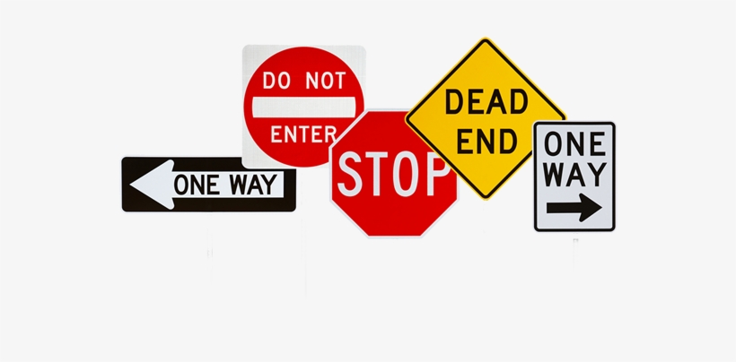 Quality Custom Signage - One Way Arrow Left Sign - 36 X 12", transparent png download
