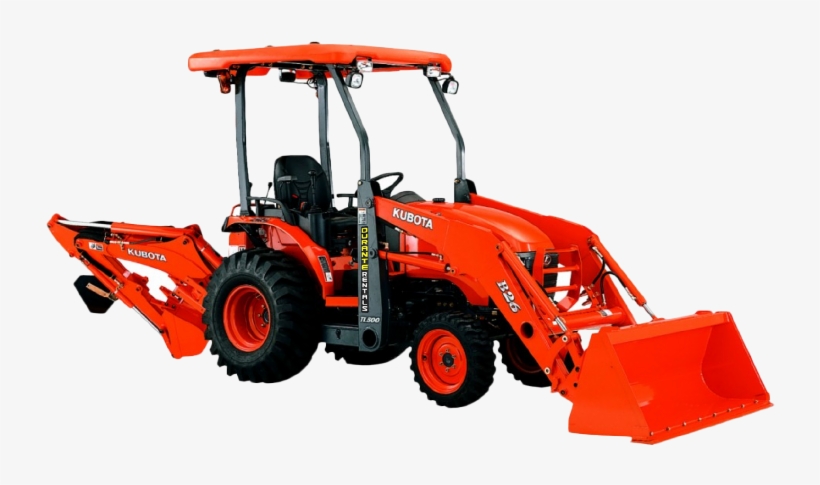 Compact Tractor Backhoe - Kubota B26, transparent png download