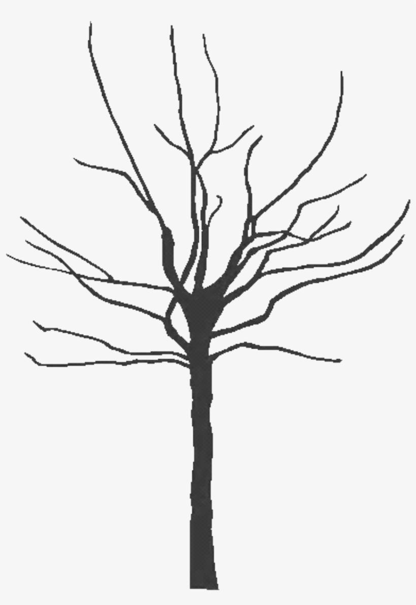 Com Tree Black 300dpi Copy Pluspng - Tree Trunk Silhouette Png, transparent png download