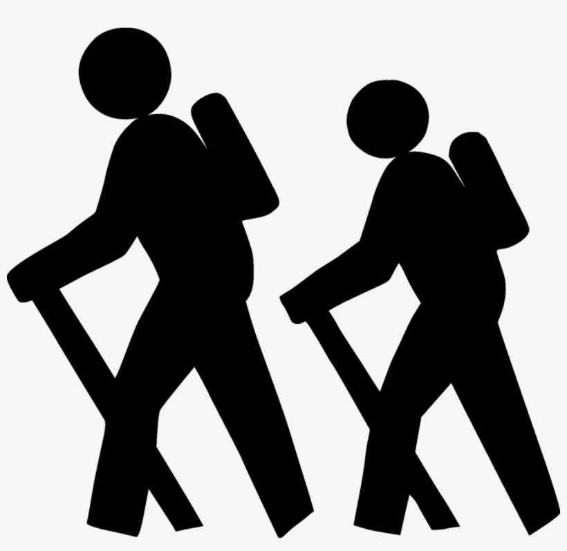 Spring Hiking - Hiker Silhouette Clip Art, transparent png download