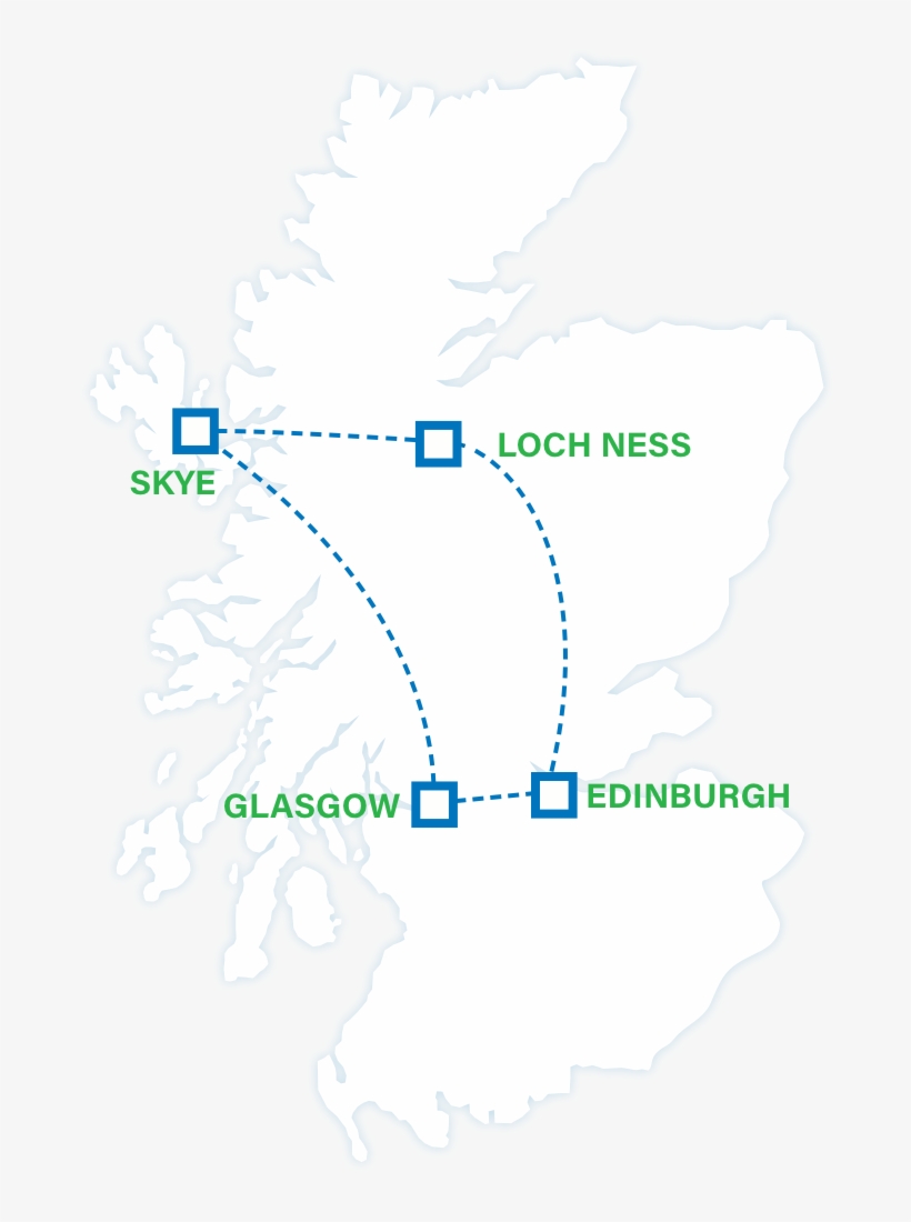 Take Scotland's Most Stunning Bus Tour And Explore - Go Ape Map Uk, transparent png download