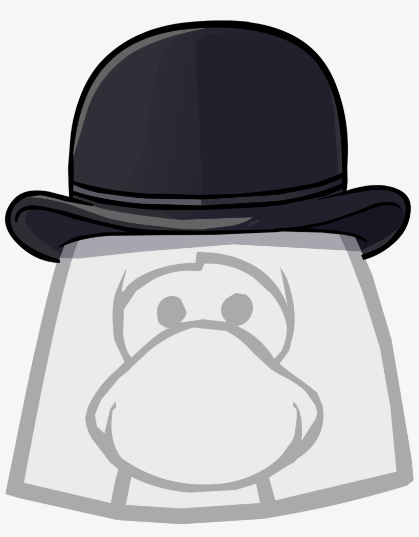 Clothing Icons 1800 - Club Penguin Black Hat, transparent png download