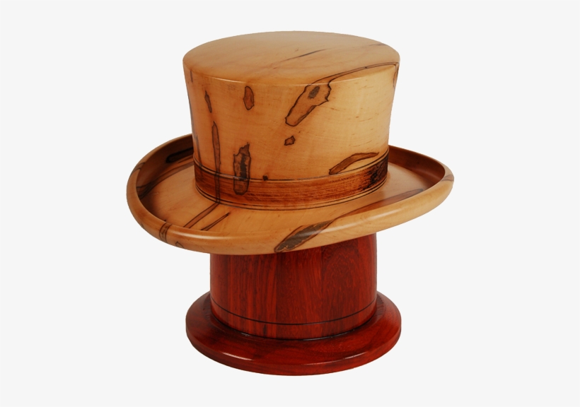 Derby Hat Maple Wood Urn With Padauk Base - Urn, transparent png download
