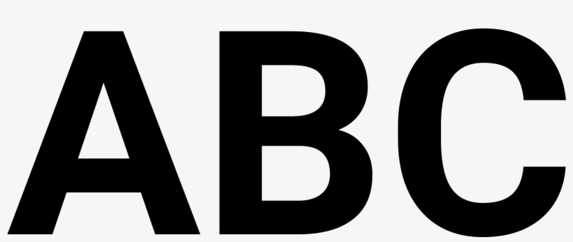 Abc Icon - Isotope Font Free Download, transparent png download