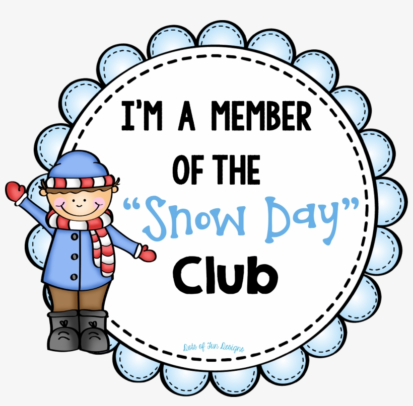 Snow Day Club And Five For Friday - Snow Day Clip Art, transparent png download