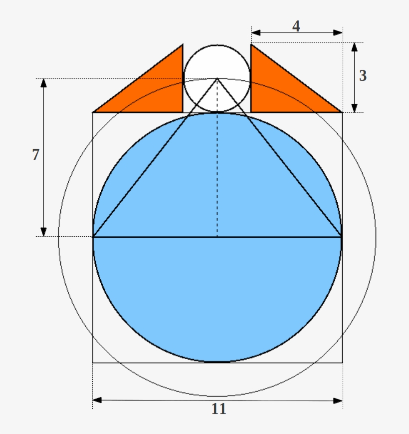 The Proportions In The Great Pyramid And The Phythagorean - Earth And Moon Proportion, transparent png download