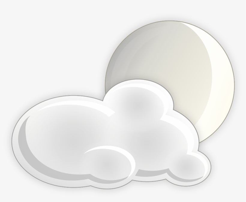 Cloudiness, Moon, Night, Bet Ricon, Clouds, Icon, Foggy - Nubes Y Luna Png, transparent png download