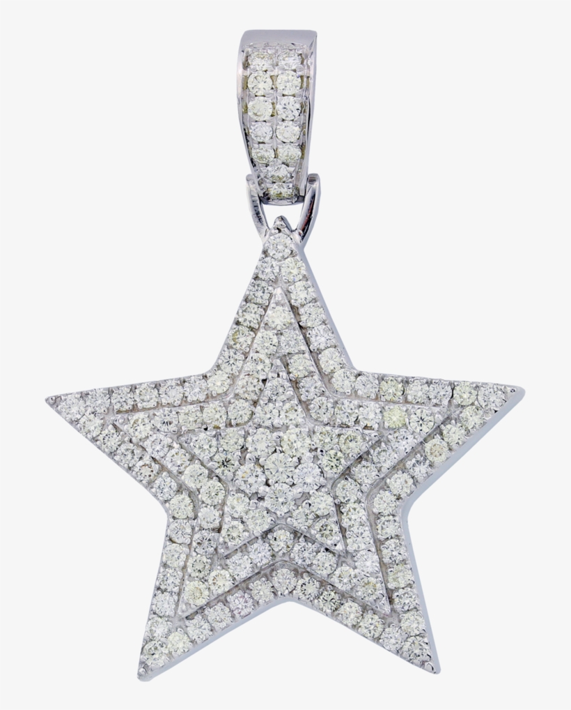 63ctw 14k Gold 3d Star Diamond Pendant, transparent png download