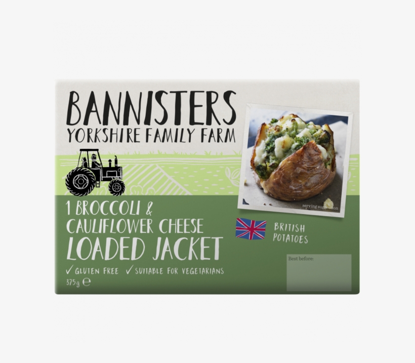 Broccoli & Cauliflower Cheese Loaded Jacket Potato - Cheddar Cheese, transparent png download