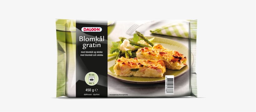 Daloon Brocolli Gratin - Daloon Blomkålsgratin Med Blomkål, Porrer, Kartofler, transparent png download