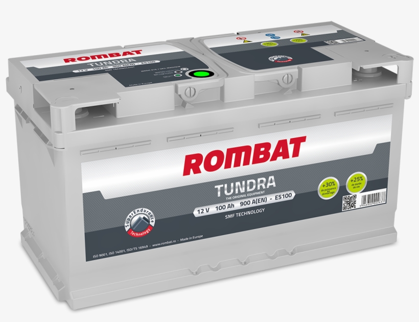 Tundra 12v - 100 Ah - Baterie Rombat 95ah, transparent png download