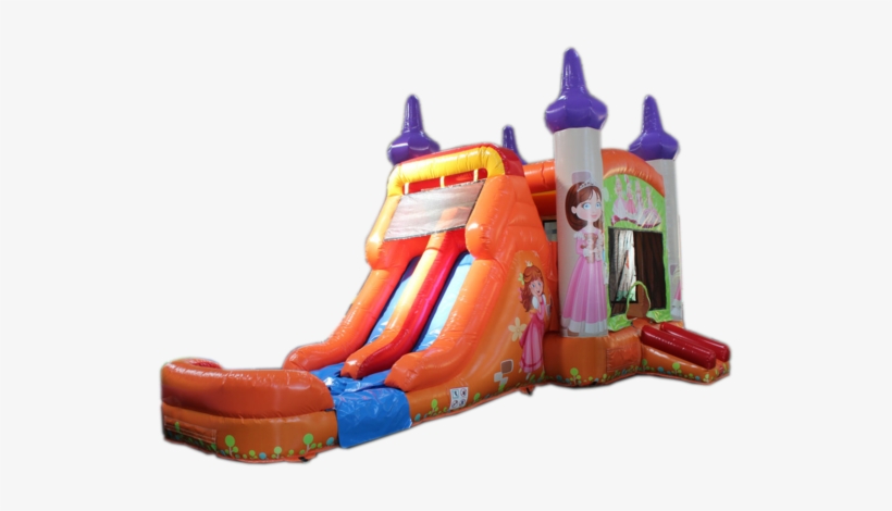 28' Princess Bounce House Wet Or Dry Water Slide Combo - Gorilla Bounce 28' Princess Bounce House Wet, transparent png download