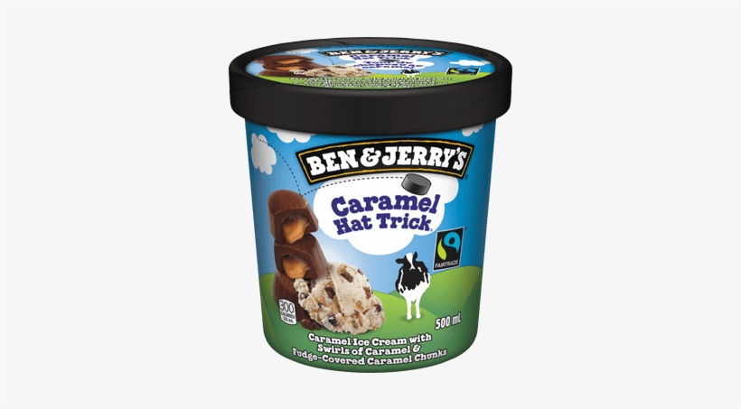 Caramel Hat Trick Pint - Ben And Jerry Half Baked, transparent png download