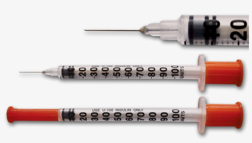 Syringe - Insulin Syringes, transparent png download