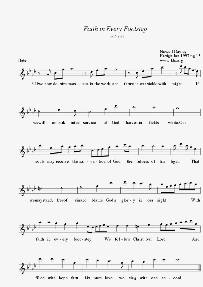 Sheet Music Picture Png 1431402866 - Flute, transparent png download