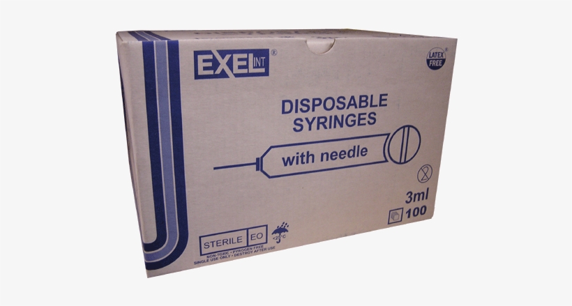 Exel 3cc 25g - Exel Disposable Syringes ,1ml 100 Count, transparent png download