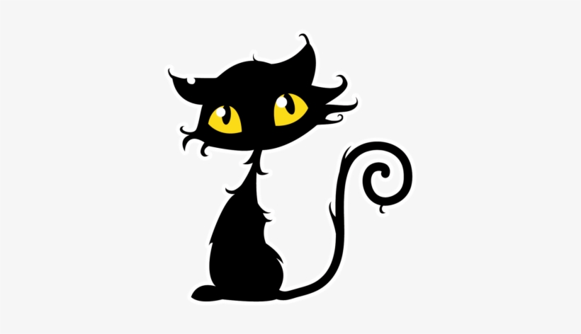 Halloween Cat Png Png Images - Halloween Black Cat Png, transparent png download