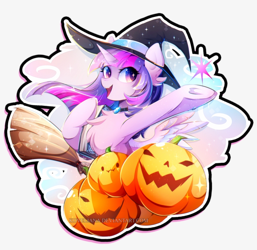 2nd Halloween Sticker Usually I Try To Draw Something - My Little Pony: Friendship Is Magic, transparent png download