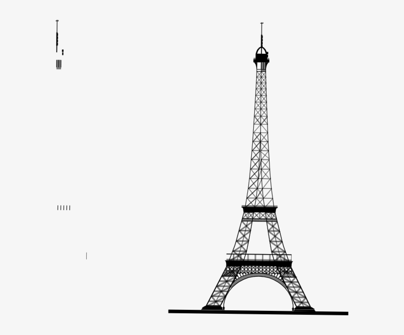 Evill Tower Clip Art At Clker - Vector Eiffel Tower Png, transparent png download