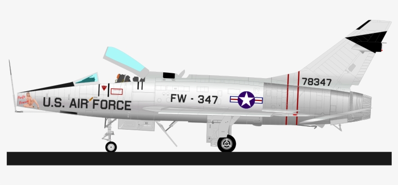 Medium Image - North American F-100 Super Sabre, transparent png download