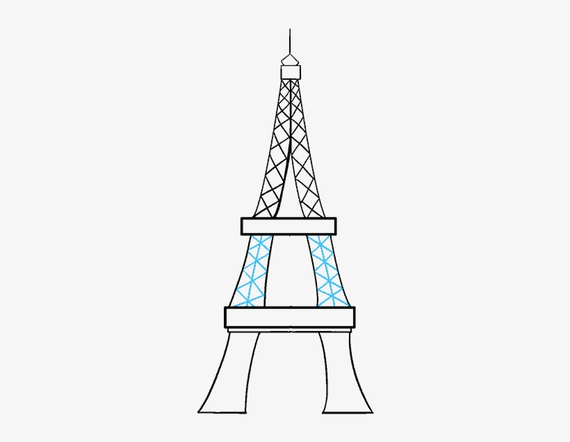 How To Draw Eiffel Tower - Eiffel Tower, transparent png download
